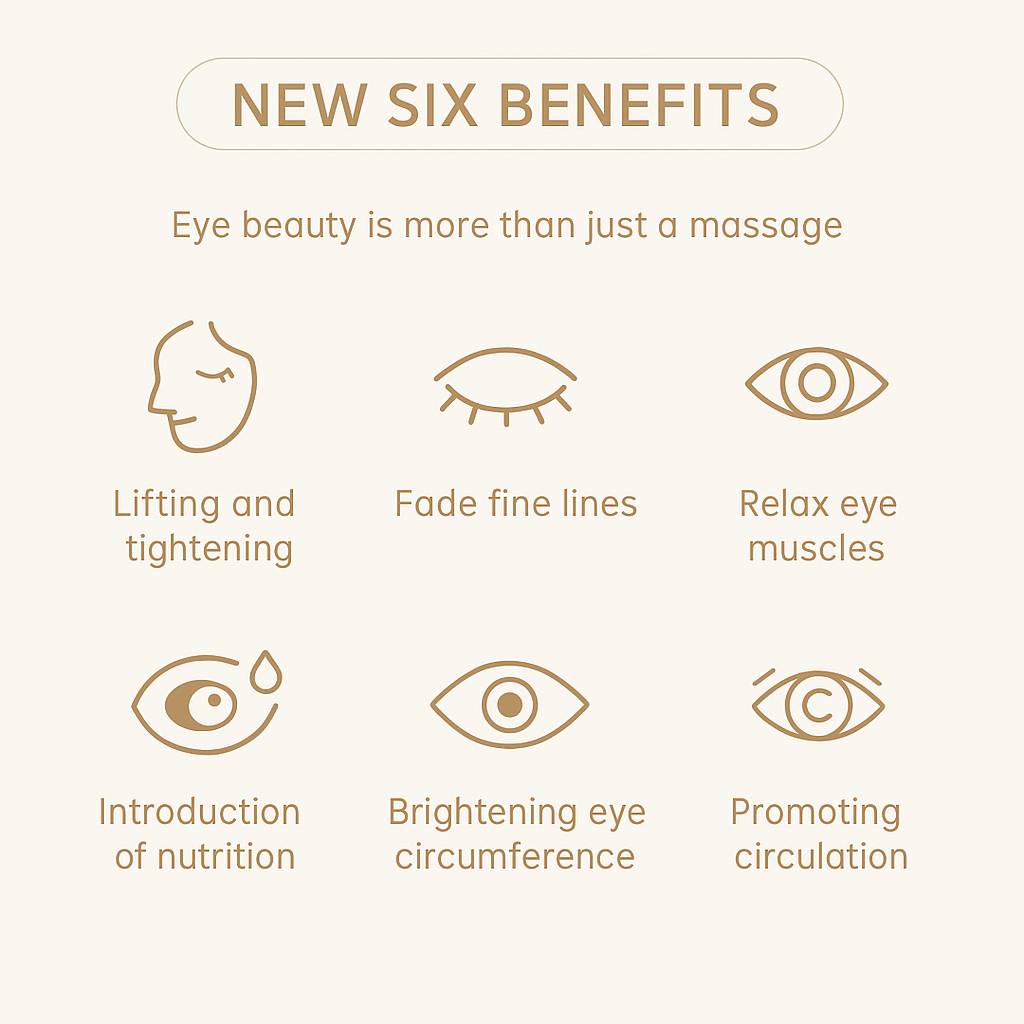 Eye massager with gentle vibration to relieve eye fatigue