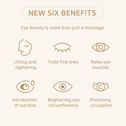 Eye massager with gentle vibration to relieve eye fatigue